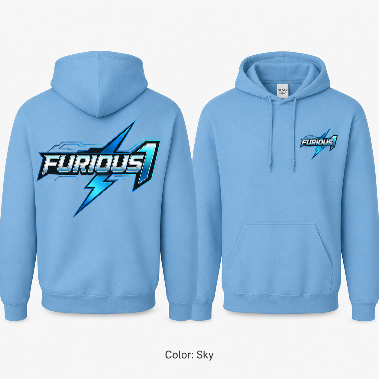 Furious 1 Premium Softstyle Midweight Hoodie — Unisex