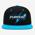 Furious 1 Black & Teal Snapback Hat