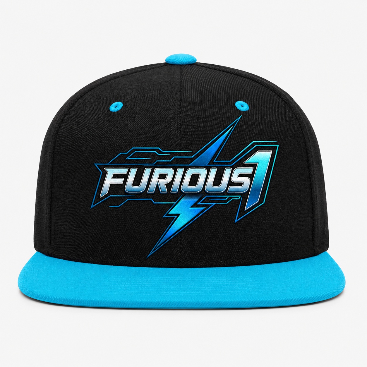Furious 1 Black & Teal Snapback Hat